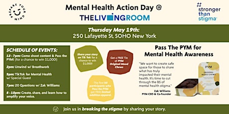 Mental Health Action Day @ The Living Room™ with Zak Williams tickets
