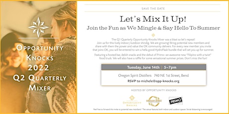 Let's Mix It Up!, Opportunity Knocks Quarterly Mixer tickets