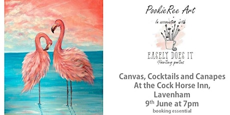 Canvas Cocktails & Canapes -  Tropical Flamingos -  Thursday 9th June tickets