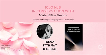 ICLO  with Marie-Hélène Brousse & book The Feminine - A Mode of Jouissance