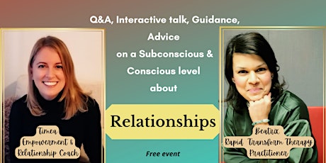 Free Q&A about RELATIONSHIPS; Get advice from a coach & therapist tickets
