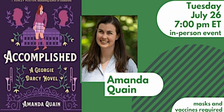 Celebrate ACCOMPLISHED with Amanda Quain | In-store Event tickets