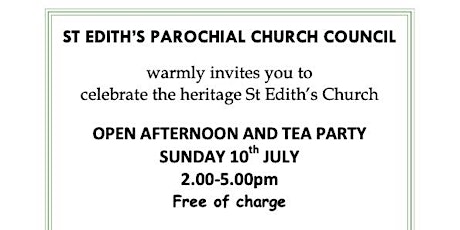 St Edith's Church Heritage Open Afternoon tickets