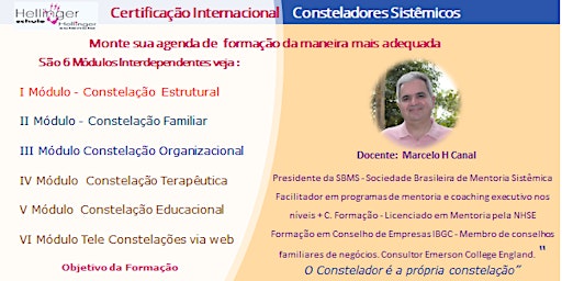 CERTIFICAÇÃO INTERNACIONAL DE CONSTELADORES SISTÊMICOS - 6 MÓDULOS  primärbild