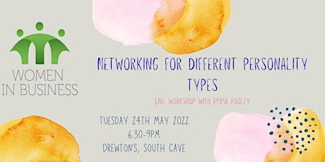 Networking for different personality types workshop tickets