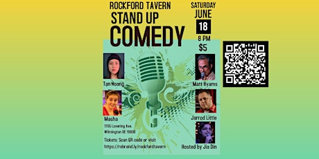 Standup Comedy at Rockford Tavern in Wilmington DE Saturday June 18 at 8pm! tickets