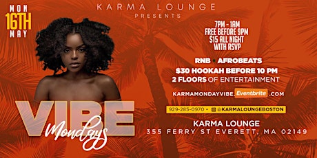 VIBE Mondays No Cover before 9pm tickets