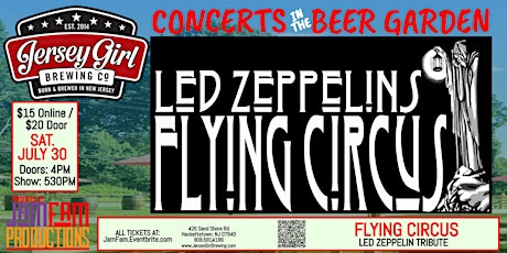 FLYING CIRCUS - The Led Zeppelin Tribute @Jersey Girl Brewing Co. tickets