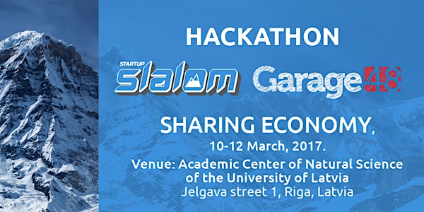 Startup Slalom + Garage48 “Sharing Economy” hackathon