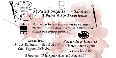 Paint Nights with Eboniee -Paint & Sip Experience tickets