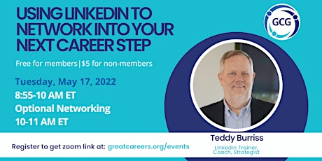 Using LinkedIn to Network into Your Next Career Step tickets