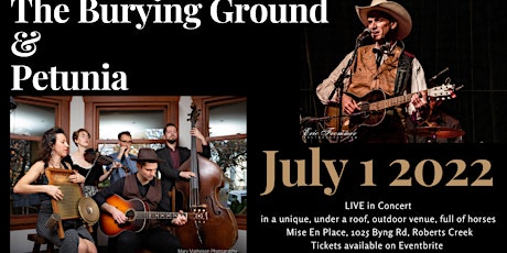 The Burying Ground and Petunia (solo) tickets