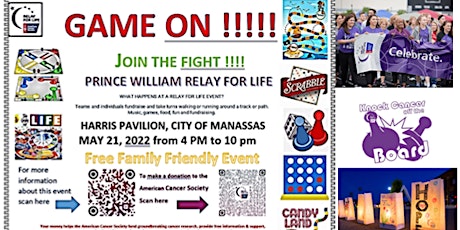 Relay for Life of Prince William County for the American Cancer Society tickets