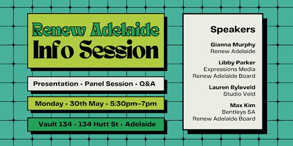 Renew Adelaide Info Session