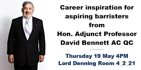 Order in the Court! Informal Q & A with barrister David Bennett AC QC tickets
