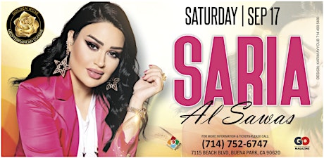 SARIA AL SAWAS CONCEERT tickets