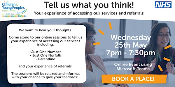 Your experience of accessing services!
