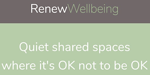 'Running a Renew Wellbeing Space' Information Afternoon