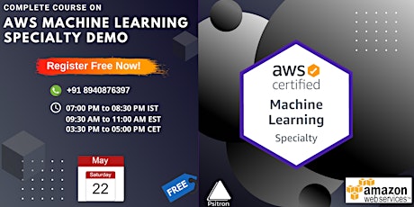 AWS Machine Learning Specialty Course Demo tickets