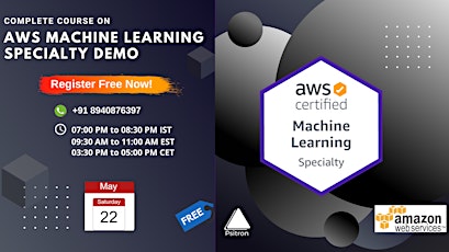AWS Machine Learning Specialty Course Demo online tickets