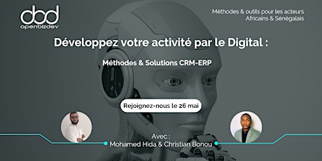 Développez votre activité par le Digital : Méthodes & solutions CRM-ERP tickets