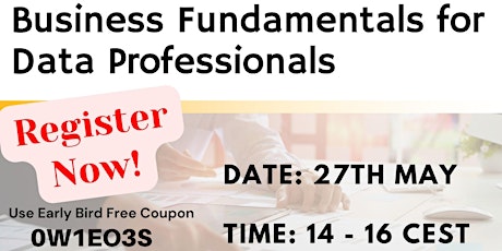 Business Fundamentals for Data Professionals tickets