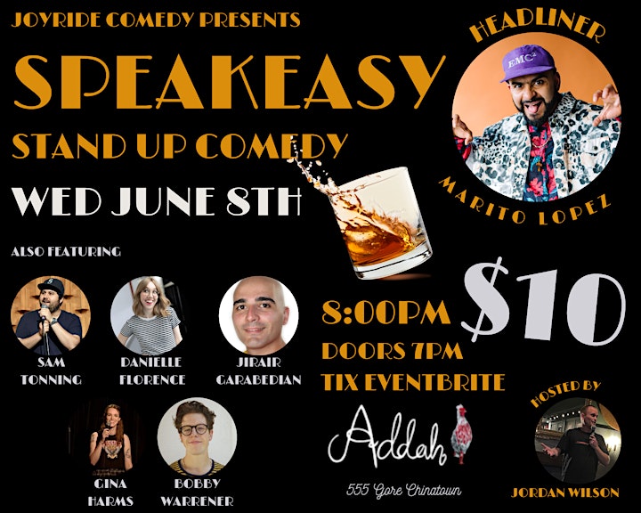 SPEAKEASY STAND UP COMEDY - VANCOUVER'S HIDDEN GEM FOR STAND UP! image