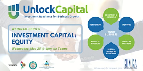 Investment Capital: Equity | Unlock Capital Webinar Series ingressos