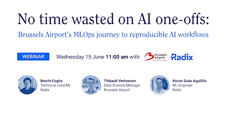 No time wasted on AI one-offs: Brussels Airport’s MLOps journey tickets