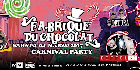 4 Marzo - EIFFEL65 + DATURA + DISCORADIO PARTY - Carnival Party Milano - FABRIQUE primary image