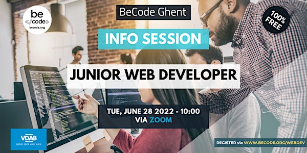 BeCode Ghent - Info session - Junior Web Developer