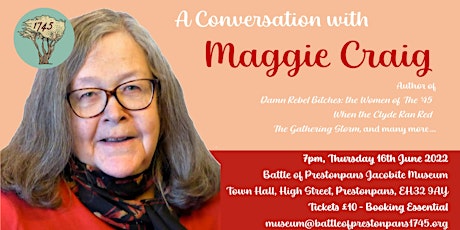 A Conversation with Maggie Craig tickets