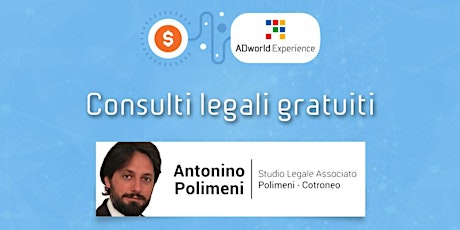 Immagine principale di Consulti legali gratuiti (Antonino Polimeni) a ADworld Experience 