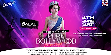 QUEENS PLATINUM - PURE BOLLYWOOD MUSIC NIGHT tickets