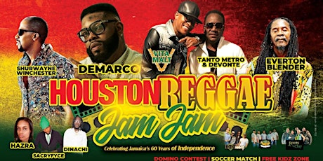 Houston Reggae Jam Jam - an Annual Celebration of Jamaica Independence tickets