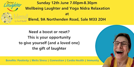 De-Stress,Boost and Reset:  Laughter and Relaxation in Sale, Gtr Manchester tickets