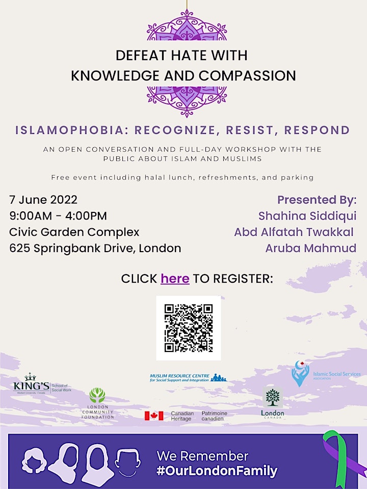 DEFEAT HATE WITH KNOWLEDGE AND COMPASSION - PUBLIC WORKSHOP image