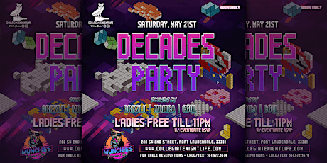 DECADES PARTY @ MUNCHIES FORT LAUDERDALE tickets