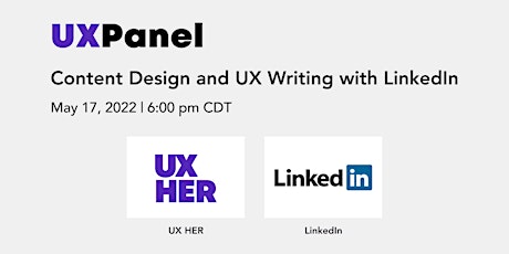 Panel: Content Design and UX Writing with LinkedIn tickets