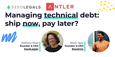 Managing technical debt: ship now, pay later? tickets