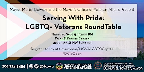 Serving With Pride: LGBTQ+ DC Veterans RoundTable