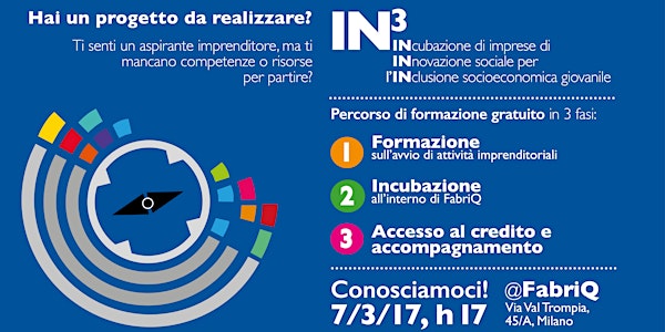 IN^3: giovani imprenditori cercasi