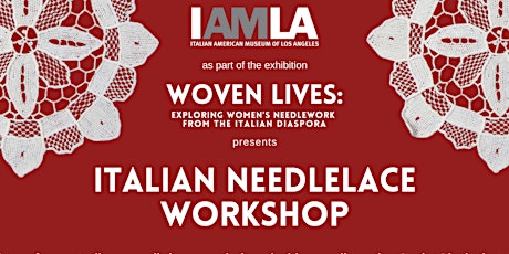 Italian Needlelace Workshop tickets