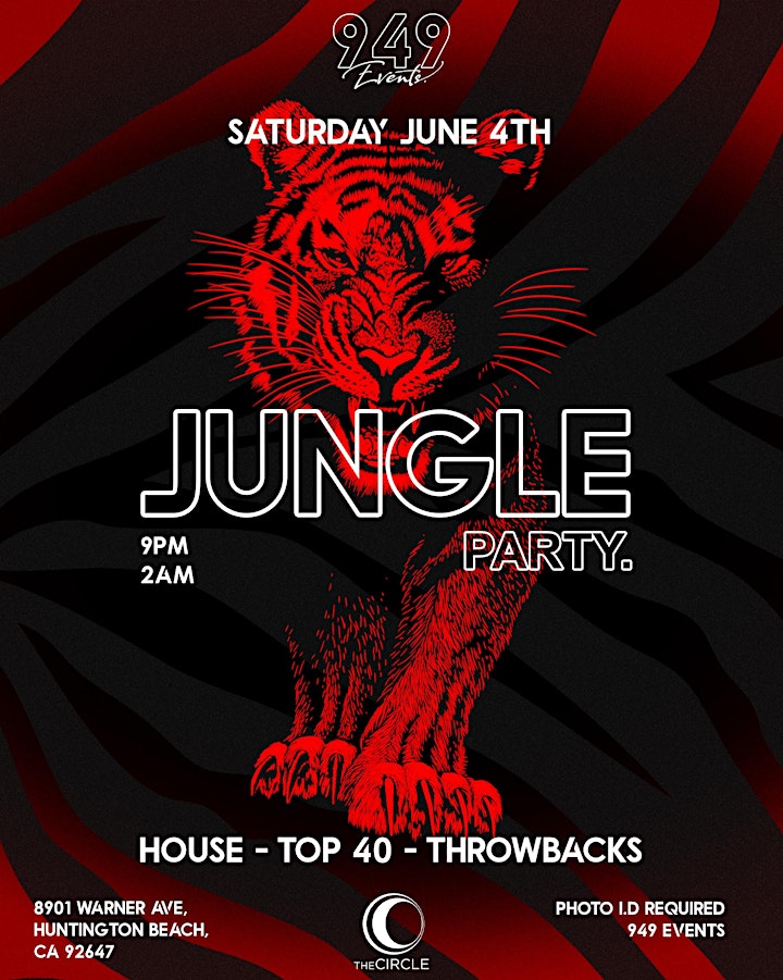 Jungle Themed Party! @ The Circle OC | 949 Events | image
