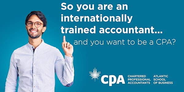So you are an internationally trained accountant...