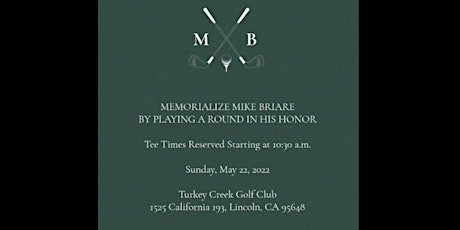 Mike Briare Memorial Golf Tournament tickets