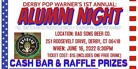 Derby Pop Warner's 1st Annual Alumni Night entradas