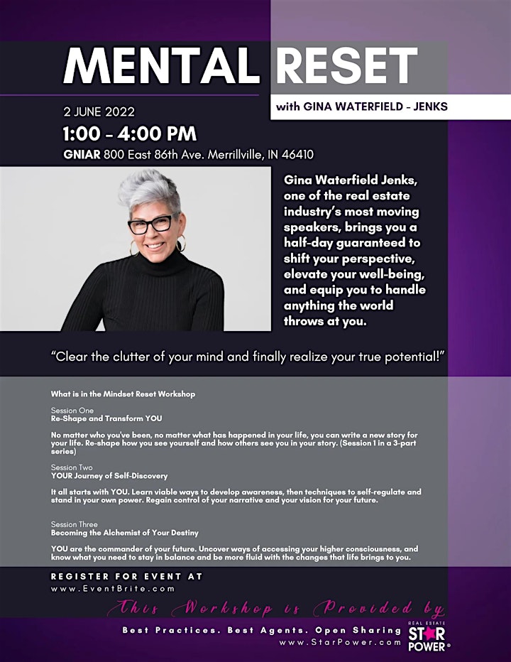 Real Estate Mental Reset Workshop with Gina Waterfield-Jenks image