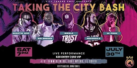 Taking The City Bash 2022 tickets