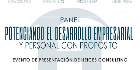 Panel "Potenciando el Desarrollo Empresarial y Personal con Propósito" boletos